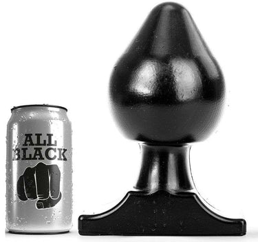Buttplug All Black Flessibile per Intenso Piacere Anale